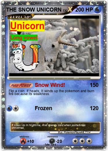 Pokemon THE SNOW UNICORN