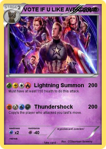 Pokemon VOTE IF U LIKE AVENGERS!