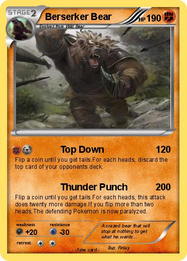 Pokemon Berserker Bear