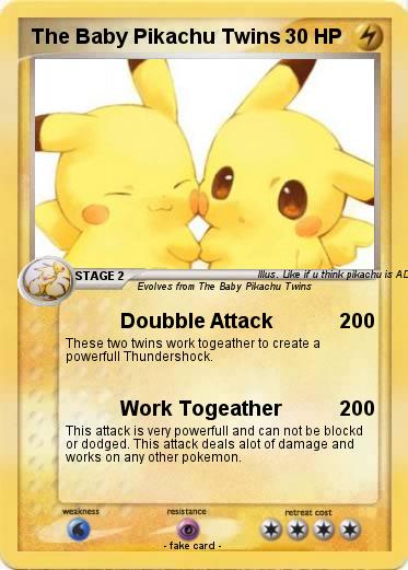 Pokemon The Baby Pikachu Twins