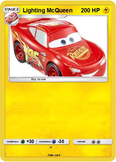 Pokemon Lighting McQueen