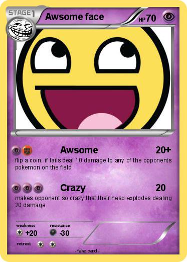Pokemon Awsome face