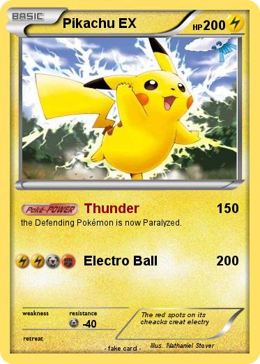 Pokemon Pikachu EX
