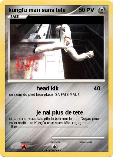 Pokemon kungfu man sans tete