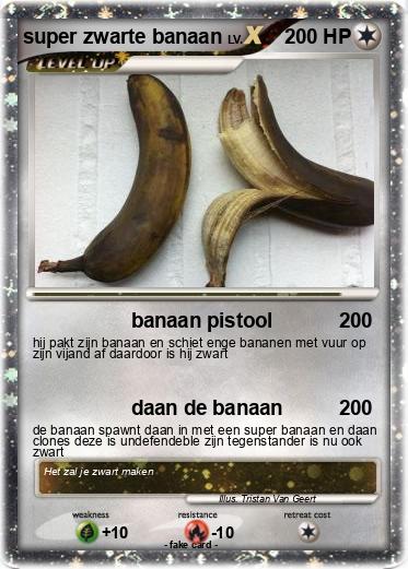 Pokemon super zwarte banaan