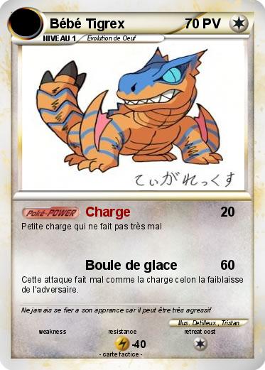Pokemon Bébé Tigrex