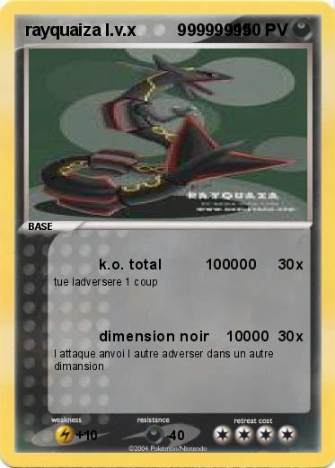 Pokemon rayquaiza l.v.x         99999999