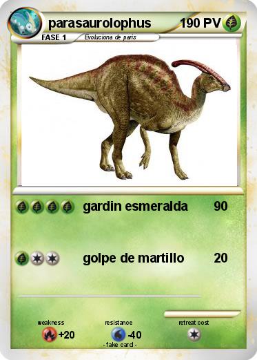 Pokemon parasaurolophus