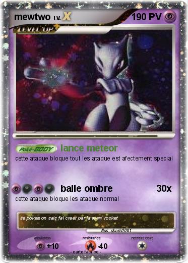 Pokemon mewtwo