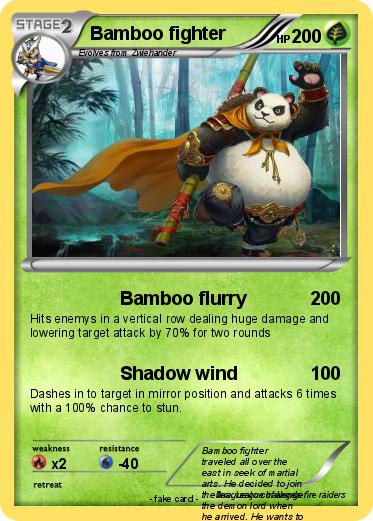 Pokemon Bamboo fighter