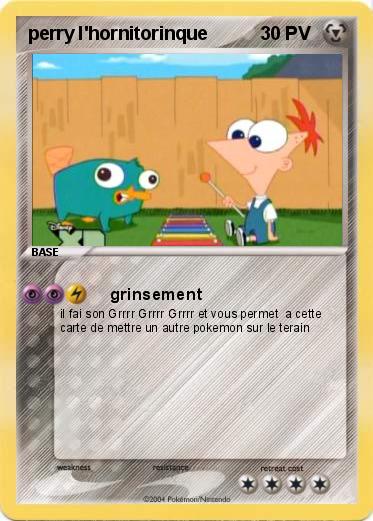Pokemon perry l'hornitorinque