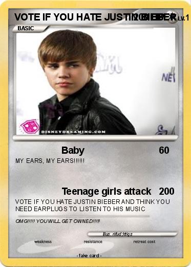 Pokemon VOTE IF YOU HATE JUSTIN BIEBER