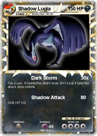 Pokemon Shadow Lugia