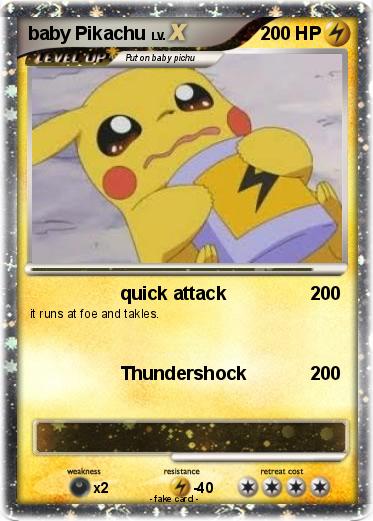 Pokemon baby Pikachu