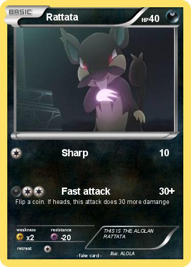 Pokémon Rattata 175 175 - Sharp - My Pokemon Card