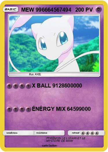 Pokemon MEW 996664567494