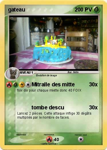 Pokemon gateau