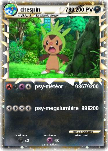 Pokemon chespin                 789