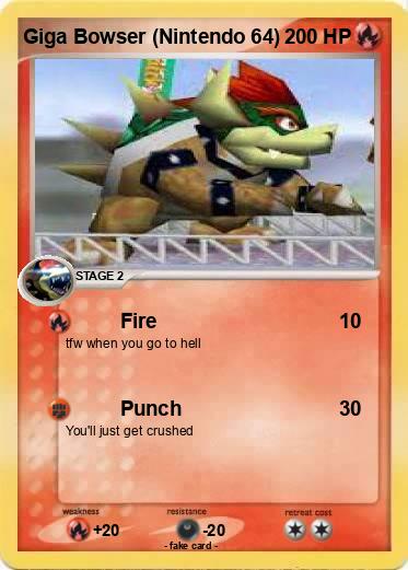Pokemon Giga Bowser (Nintendo 64)