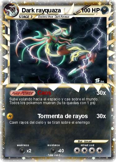 Pokemon Dark rayquaza