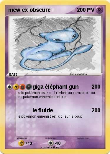 Pokemon mew ex obscure