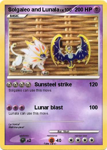 Pokemon Solgaleo and Lunala