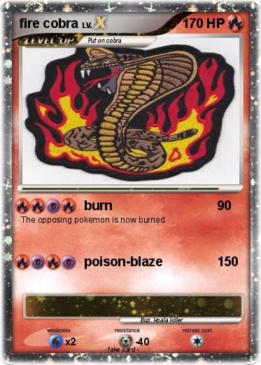Pokemon fire cobra