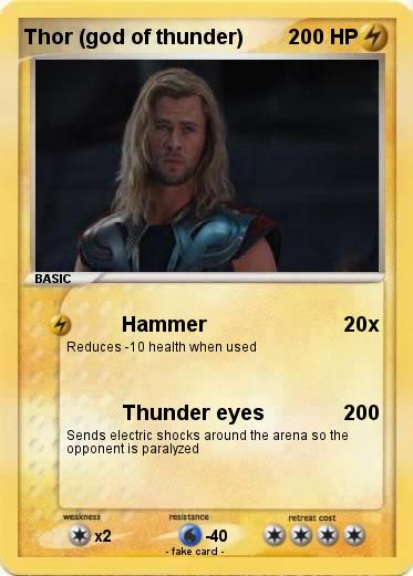 Pokemon Thor (god of thunder)