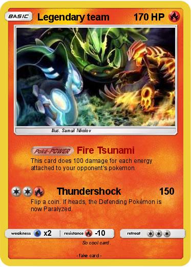 Pokemon Legendary team