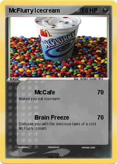 Pokemon McFlurry Icecream