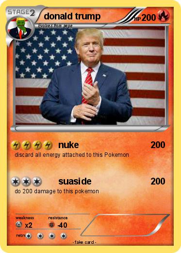 Pokemon donald trump