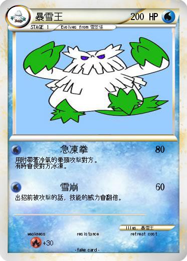Pokemon 暴雪王