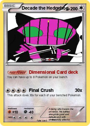 Pokemon Decade the Hedgehog