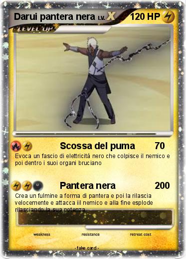 Pokemon Darui pantera nera