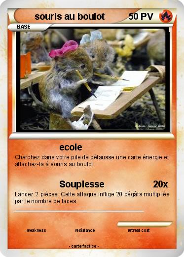 Pokemon souris au boulot