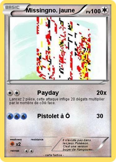 Pokemon Missingno. jaune