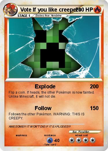 Pokemon Vote If you like creepers