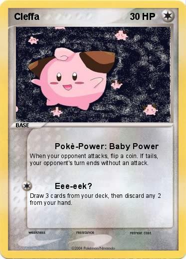 Pokémon Cleffa - Pokè-Power: Baby Power - My Pokemon Card