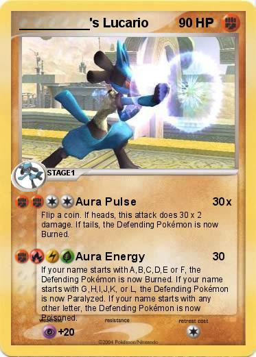 Pokemon __________'s Lucario