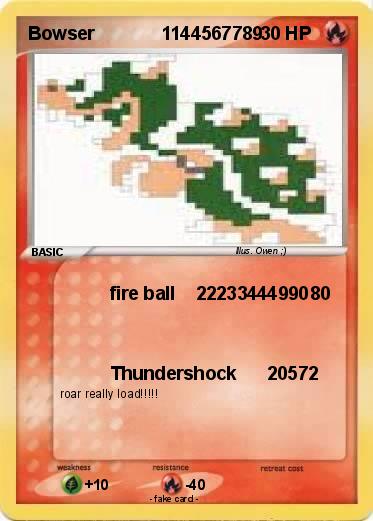 Pokemon Bowser             1144567789
