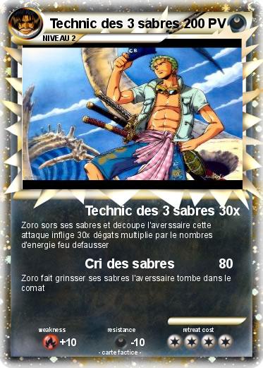 Pokemon Technic des 3 sabres