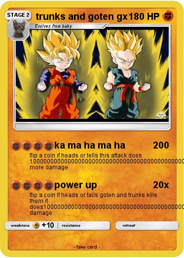 Pokemon trunks and goten gx