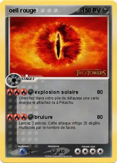 Pokemon oeil rouge