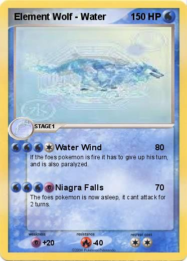 Pokemon Element Wolf - Water