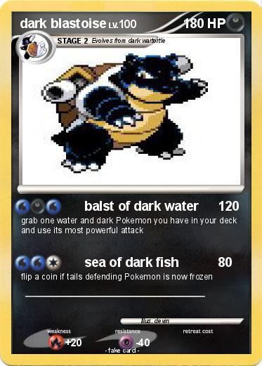 Pokemon dark blastoise