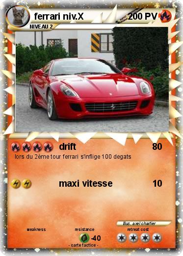 Pokemon ferrari niv.X