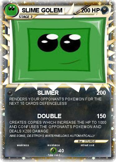 Pokemon SLIME GOLEM