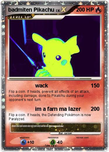 Pokemon badmiten Pikachu