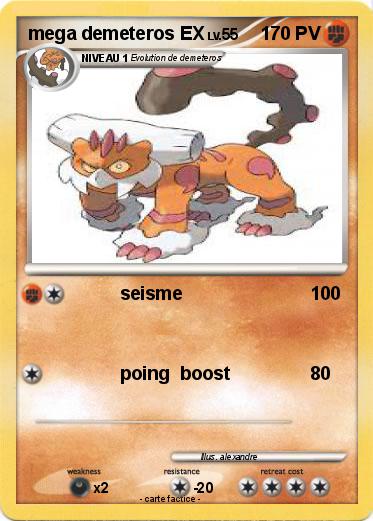 Pokemon mega demeteros EX