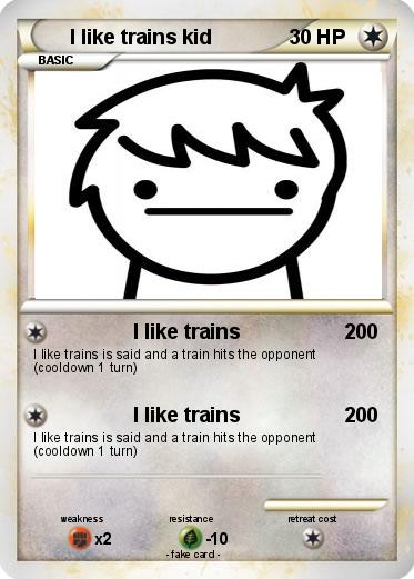 Pokemon I like trains kid